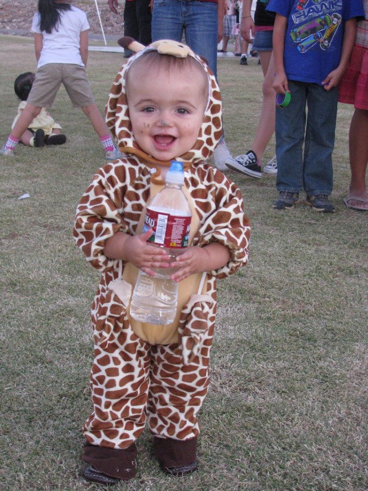 Baby Giraffe having fun at the Fall Festival 2011